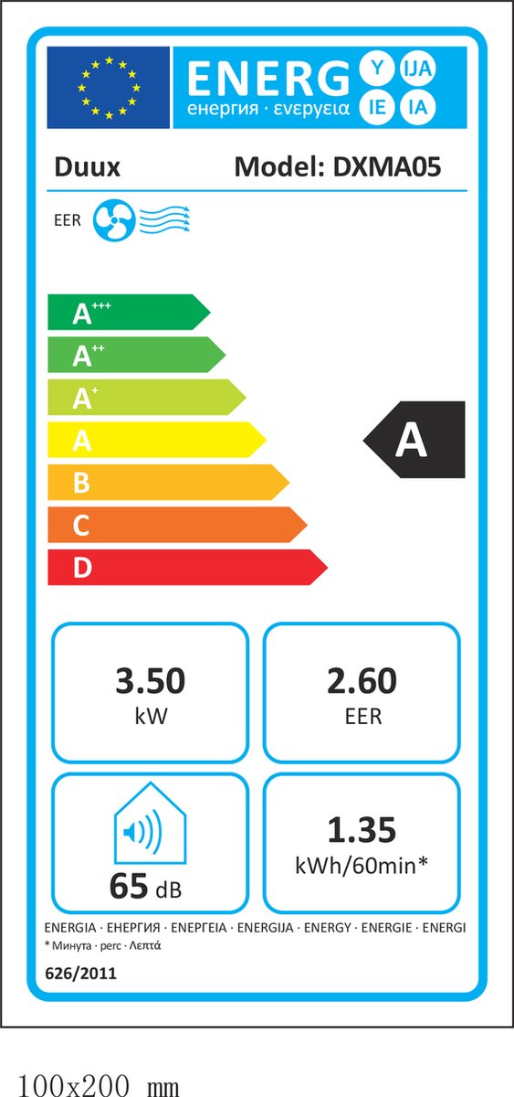 Afbeelding 2 van Duux Blizzard Smart Mobiele Airco - 12.000 BTU/u - Inclusief