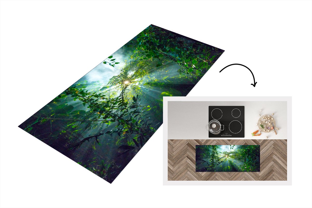 KitchenYeah Keukenloper - Loper keuken - Kuala Lumpur, Maleisië - Keukenloper vinyl Multicolor