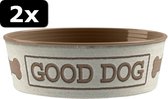 2x VOERB GOOD DOG WIT/TP 17CM 950ML