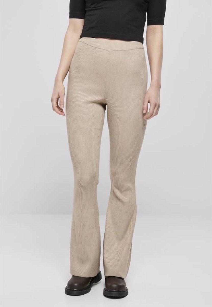 Urban Classics Rib Knit Bootcut Legging 4XL Creme