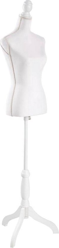 Lowander Dames Paspop - Etalagepop - Verstelbaar 134 tot 170 cm - Wit