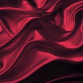 Beauty Silk Hoeslaken Satijn Bordeaux Rood 140x200 cm - Glans Satijn