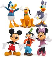 Taart topper 6pcs Disney Mickey Mouse figuur set speelgoed kid gift