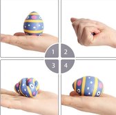 Speelgoed Stress - Pasen - Decoratie Paaseieren - Magische Paas Eieren Stressbal voor de hand- Knijpei 8 cm - NIEUW!!