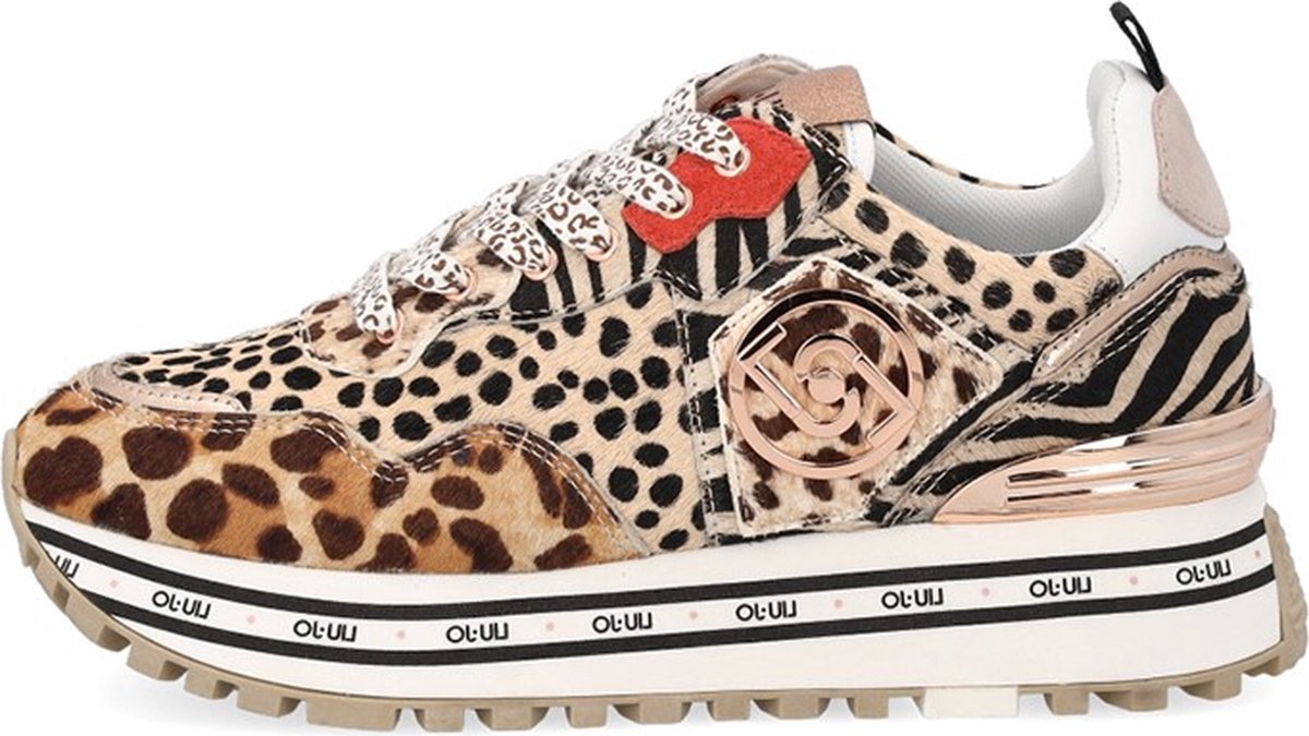 Liu Jo Maxi Wonder 1 Dames Sneakers - Leopard - Maat 36 | bol