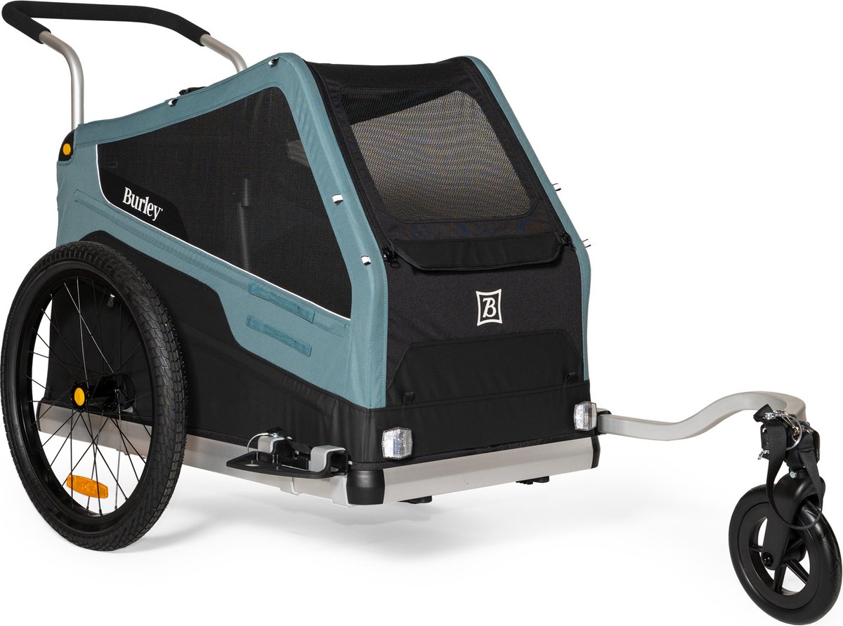 Burley Bark Ranger Fietskar – Fietskar dieren – Fietskar Hond – Inklapbaar – Jogger – Zwart Blauw