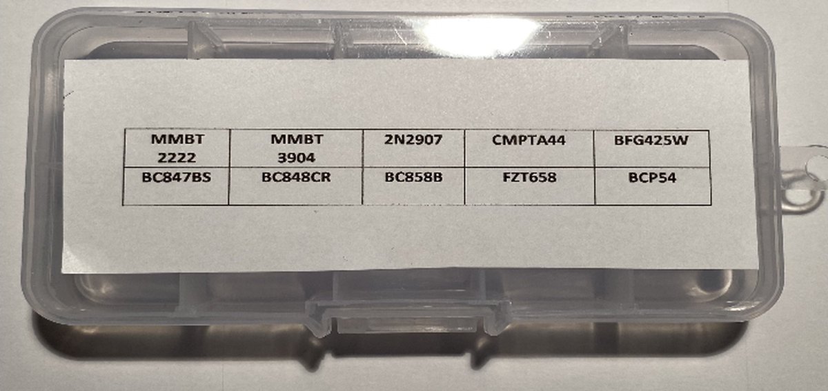 Mix SMD bipolaire transistor NPN en PNP - 100-delig - 10 waardes