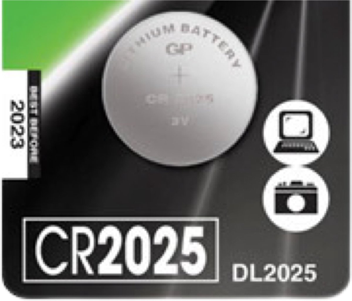 GP Batterij CR 2025 - Knoopcel - Lithium - 3Volt - 1 STUK(S)