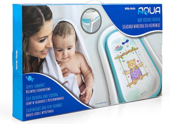 Milly Mally Aqua opvouwbaar babybadje 80x48cm roze - Babybad — afbeelding 5
