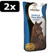 2x EQUIFIRST HERBS & FIBRE MIX 20KG