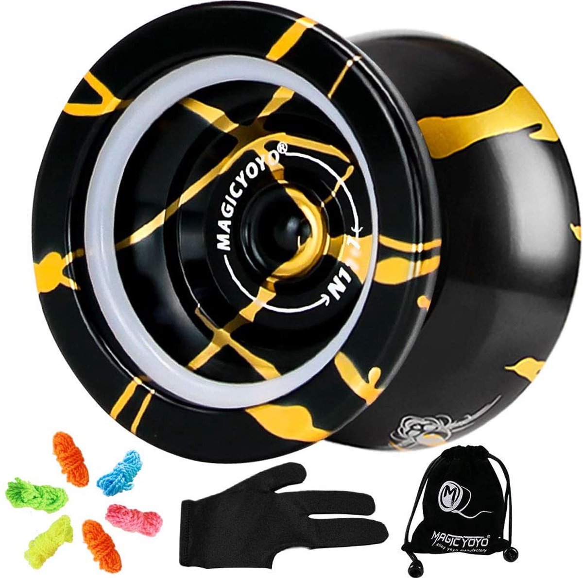 MagicYoyo N11 - Set de yoyo professionnel - Modèle en aluminium - Ne répond  pas 