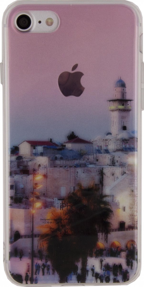 Apple iPhone 8 Hoesje - Xccess - Serie - TPU Backcover - Clear City - Hoesje Geschikt Voor Apple iPhone 8