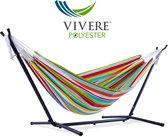 Vivere Double Polyester Hangmat met standaard (250 CM) - Ciao