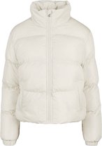 Urban Classics Gewatteerd jack -4XL- Ladies Short Peached Puffer Jacket whitesand Creme