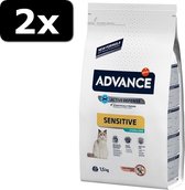 2x ADVANCE CAT STERILIZED SENSI 1,5KG