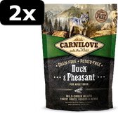 2x CARNILOVE DUCK/PHEASANT AD 1,5KG