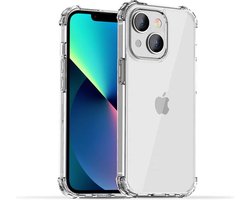 Smartphonica Telefoonhoesje Geschikt voor iPhone 13 transparant hoesje flexibel met stootrand geschikt voor iPhone 13