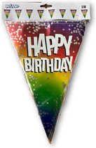 Happy Birthday - Vlaggenlijn - Fijne verjaardag - Feestartikelen - Vlaggenlijn 6 meter - Verjaardagsfeest - Versiering - Happy Birthday - Slinger - Vlaggenlijn - 6 meter.