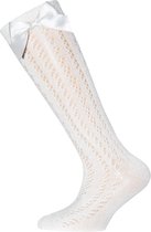 Ewers Kniekousen met strik | 601080 | wit | 35-38