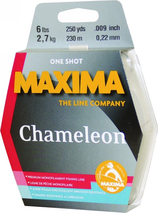 Maxima Maxima Chameleon One Shot Monofilament Vislijn - 250 meter - Sterk en onzichtbaar onder water 0.15MM / 3LB (1.36KG) van Merkloos — afbeelding 2