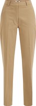 WE Fashion Dames regular fit pantalon van linnen