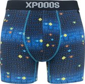 XPOOOS boxer game over blauw - XXL