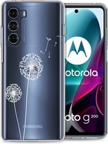 iMoshion Hoesje Geschikt voor Motorola Moto G200 Hoesje Siliconen - iMoshion Design hoesje - Transparant / Dandelion