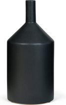 Oliva's - Hoge vaas - Geschikt voor droogbloemen en pluimen - ↕ 29.5 cm - Mat - Zwart