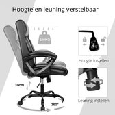 Zizza NL® Bureaustoel Leer - Ergonomische Stoel - Kantoorstoel - 69 x 47 x 107-117 cm