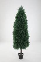 Kunstplant Pine - topkwaliteit decoratie - Groen - zijden plant - 150 cm hoog