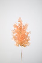 Kunstbloem Cotinus - topkwaliteit decoratie - Peach Zalm - zijden tak - 89 cm hoog