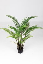Kunsttak Varen Palm - topkwaliteit decoratie - Groen - zijden tak - 110 cm hoog