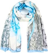 Bijoutheek Sjaal (Fashion) Lente Bloemen Blue SH69187