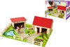 Eichhorn - houten boerderij - 2 gebouwen, speelgrond, figuren, dieren, hekken, 20 stuks, 36x51cm, beukenhout, vanaf 3 jaar