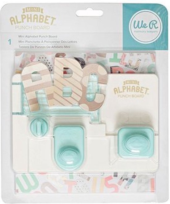 We R Memory Keepers punch board mini alphabet