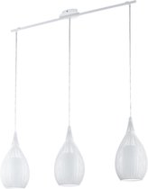 Moderne Hanglamp - Witte Metalen Hanglamp - Hanglamp Wit, 3-lichts -  interieur Hanglamp - Interieur hanglamp - Woonkamer hanglamp - Vintage hanglamp