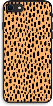 Case Company® - iPhone 8 hoesje - Panter - 100% Biologisch Afbreekbaar - Duurzaam - Biodegradable Soft Case - Milieuvriendelijke Print op Achterkant - Zwarte Zijkanten - Bescherming Over de S