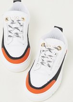 Mason Garments Firenze sneaker - Wit/ Oranje - Maat 33