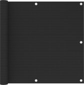 Balkonscherm 90x300 cm HDPE zwart