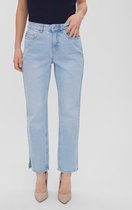 Vero Moda VMELLIE HR STRAIGHT SLIT JEANS - Light B Blue