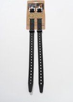 2 Fixplus millieuvriendelijke gerecycelde zwarte ECO straps 46cm - TPU spanband voor snel en effectief bundelen en bevestigen van fietsonderdelen, ski's, buizen, stangen, touwen en