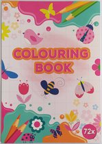 kleurboek vlinders en bloemen 72 grote kleurplaten