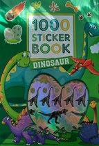 W&O Products - Sticker book A4 - dinosaurus + 1000 stickers (groen)