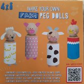 Make your own farm peg dolls - boerderij kegelpoppetjes