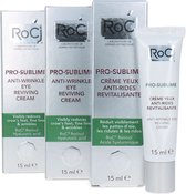 Roc Pro-Sublime Anti-Wrinkle Eye Reviving Cream Oogcrème - 3x (Houdbaarheidsdatum FEB 2022)