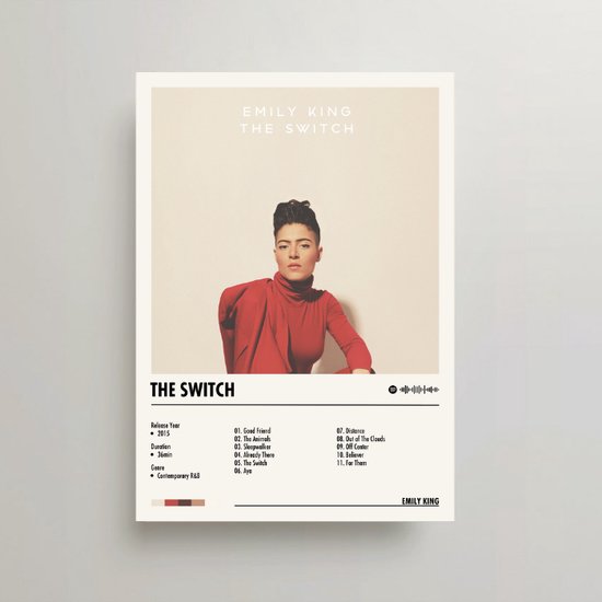 Emily King Poster The Switch Cover Poster Emily King LP A3