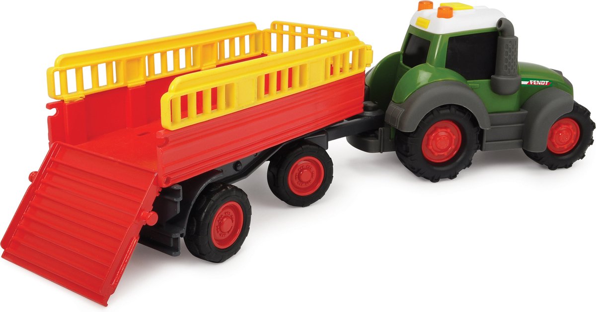 Fendt Speelgoedtractor Happy Fendti met aanhanger - Abemec
