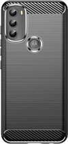 Cazy Motorola Moto G71 hoesje - Rugged TPU Case - zwart