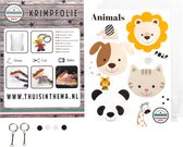 Dieren Krimpie Dinkie Pakket - Krimpfolie Knutselpakket - Krimpfolie vellen - Krimpfolie Sieraden maken - knutselen meisjes