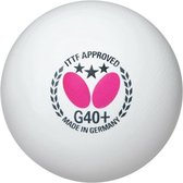 Butterfly Tafeltennisballen 3* competitie G40+ - Wit - Pack van 12 ballen